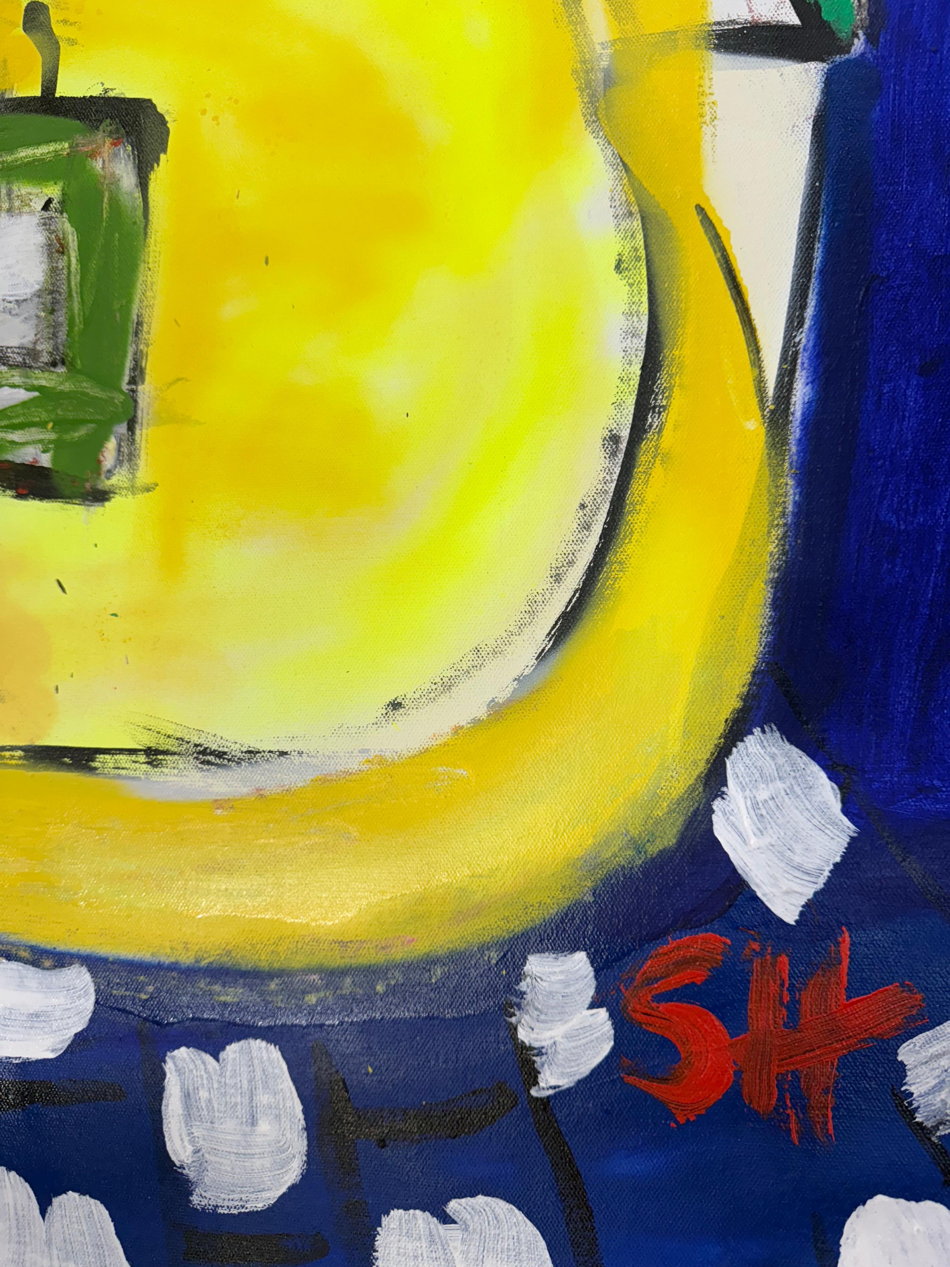Pintura en técnica mixta titulada 