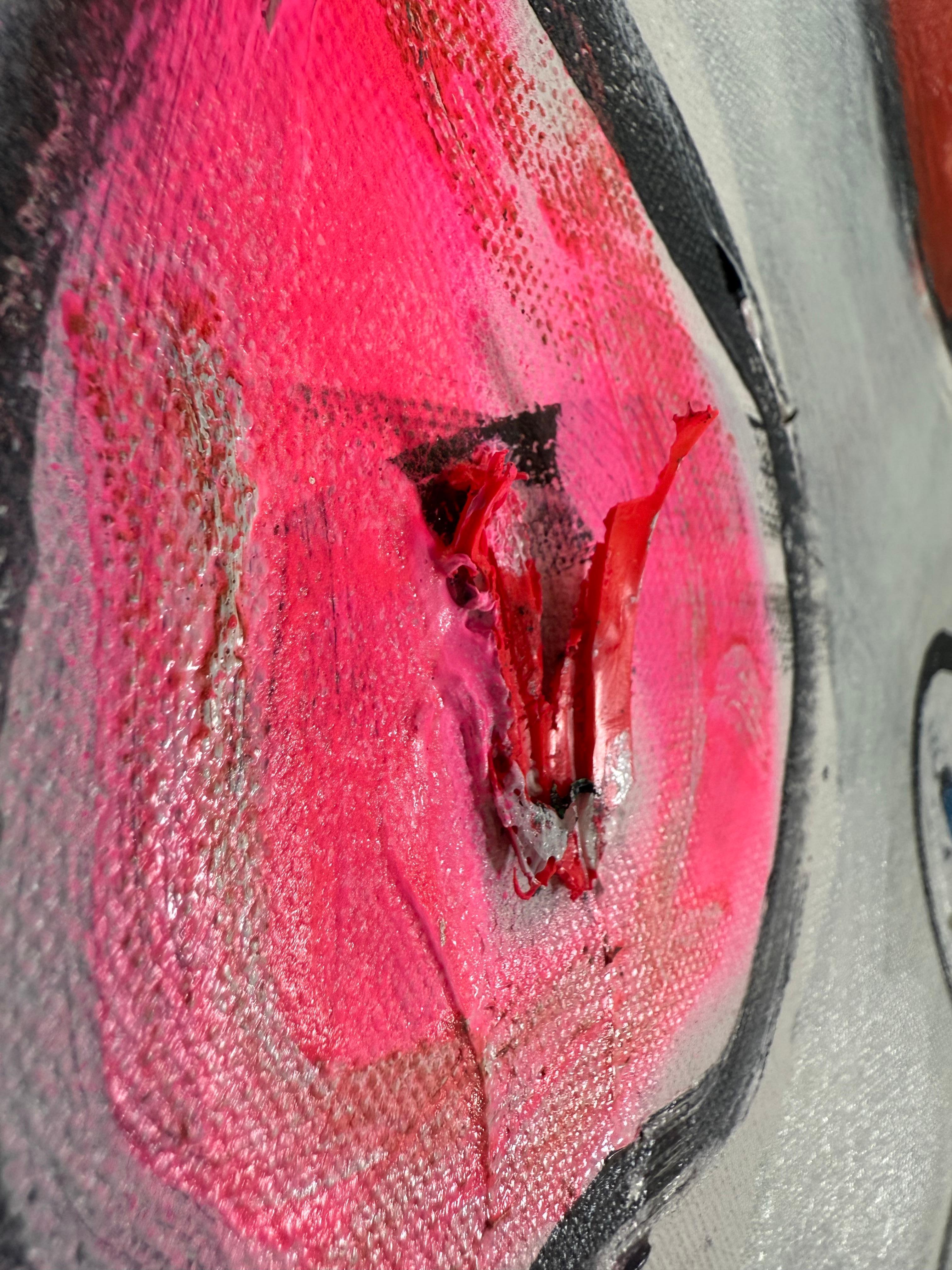 Pintura en técnica mixta titulada 