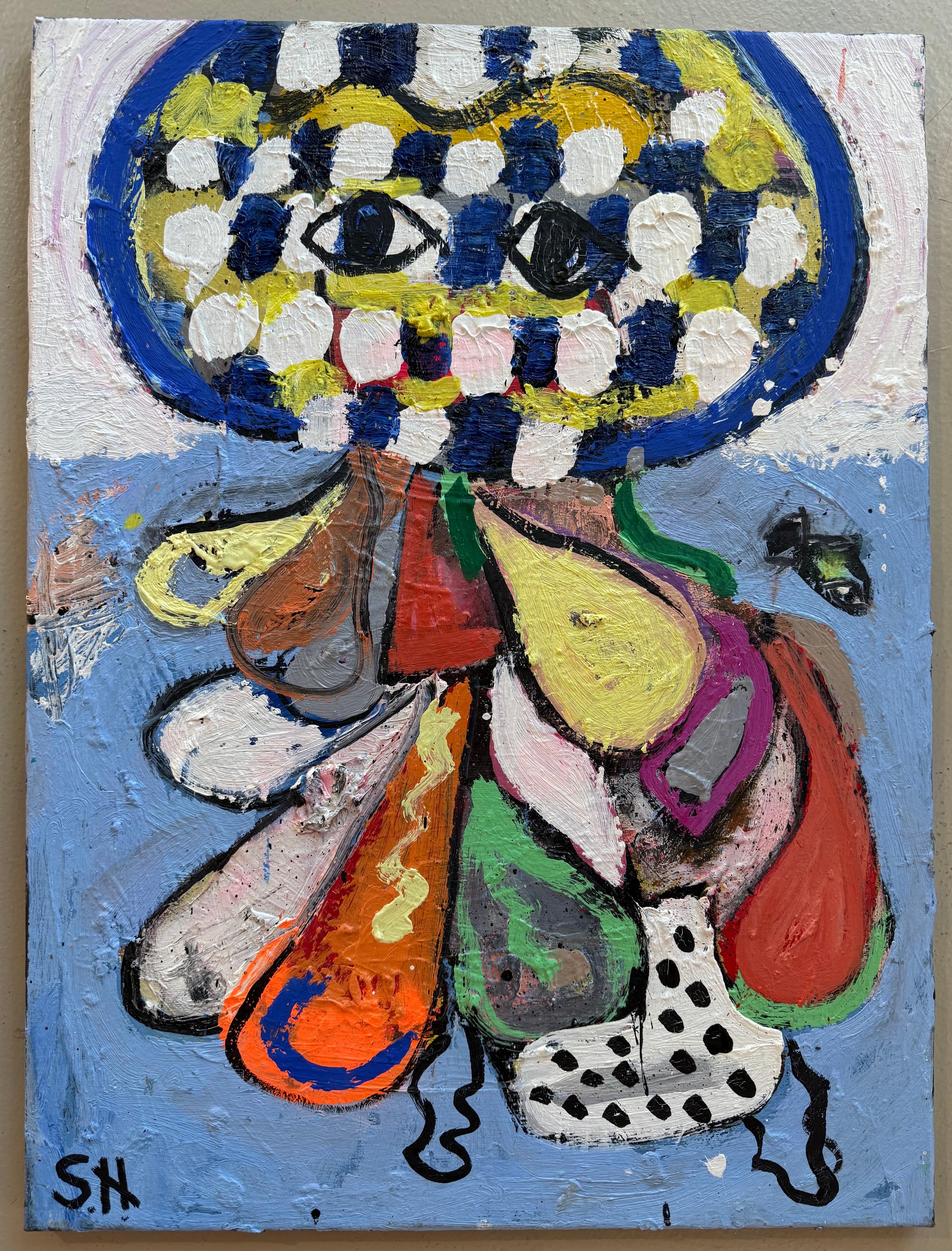 Mixed Media Painting titled “Octo” 18 x 24 For Sale 3