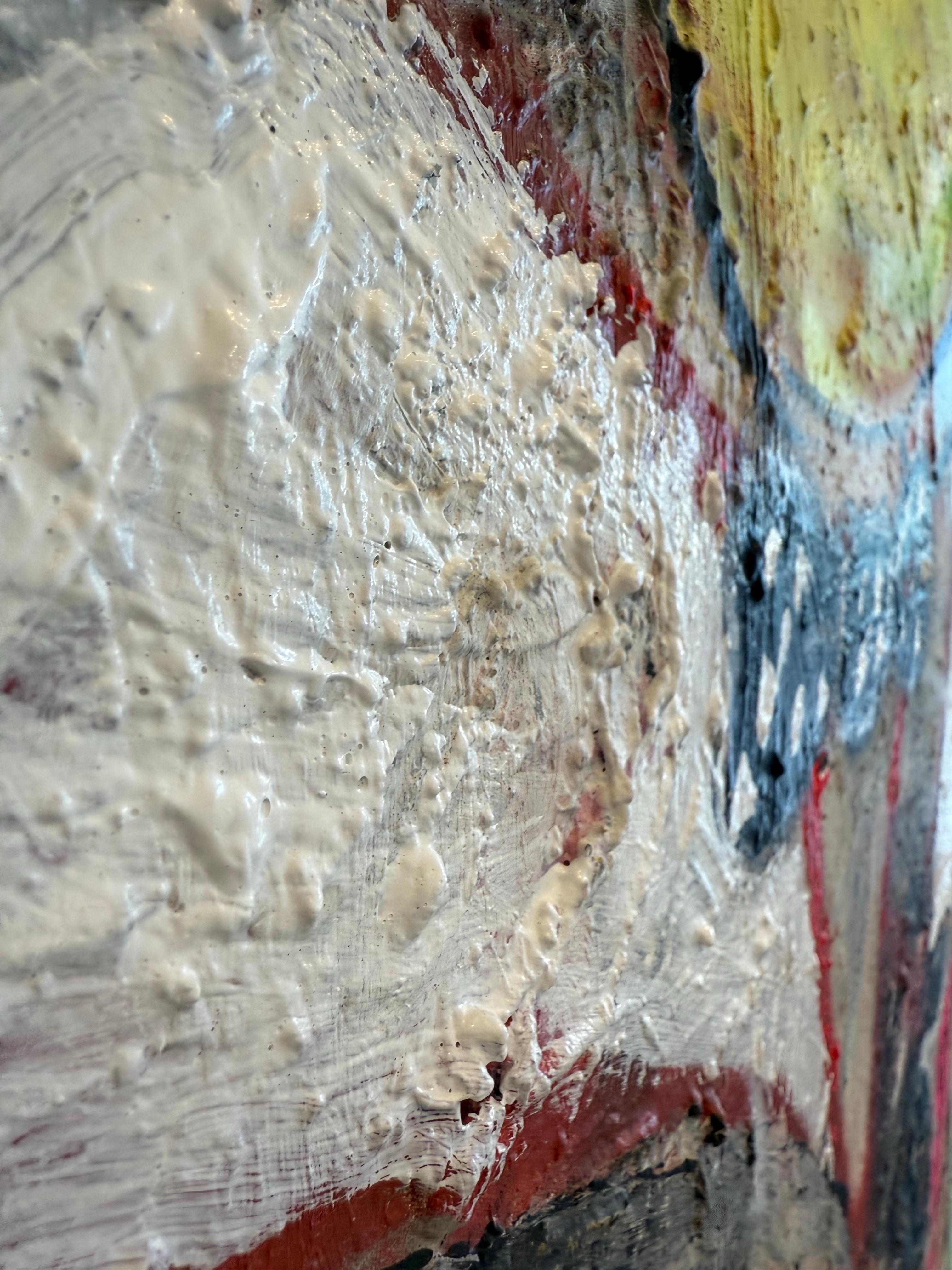 Mixed Media Painting titled “Spaceman 2” 45 x 60 For Sale 2