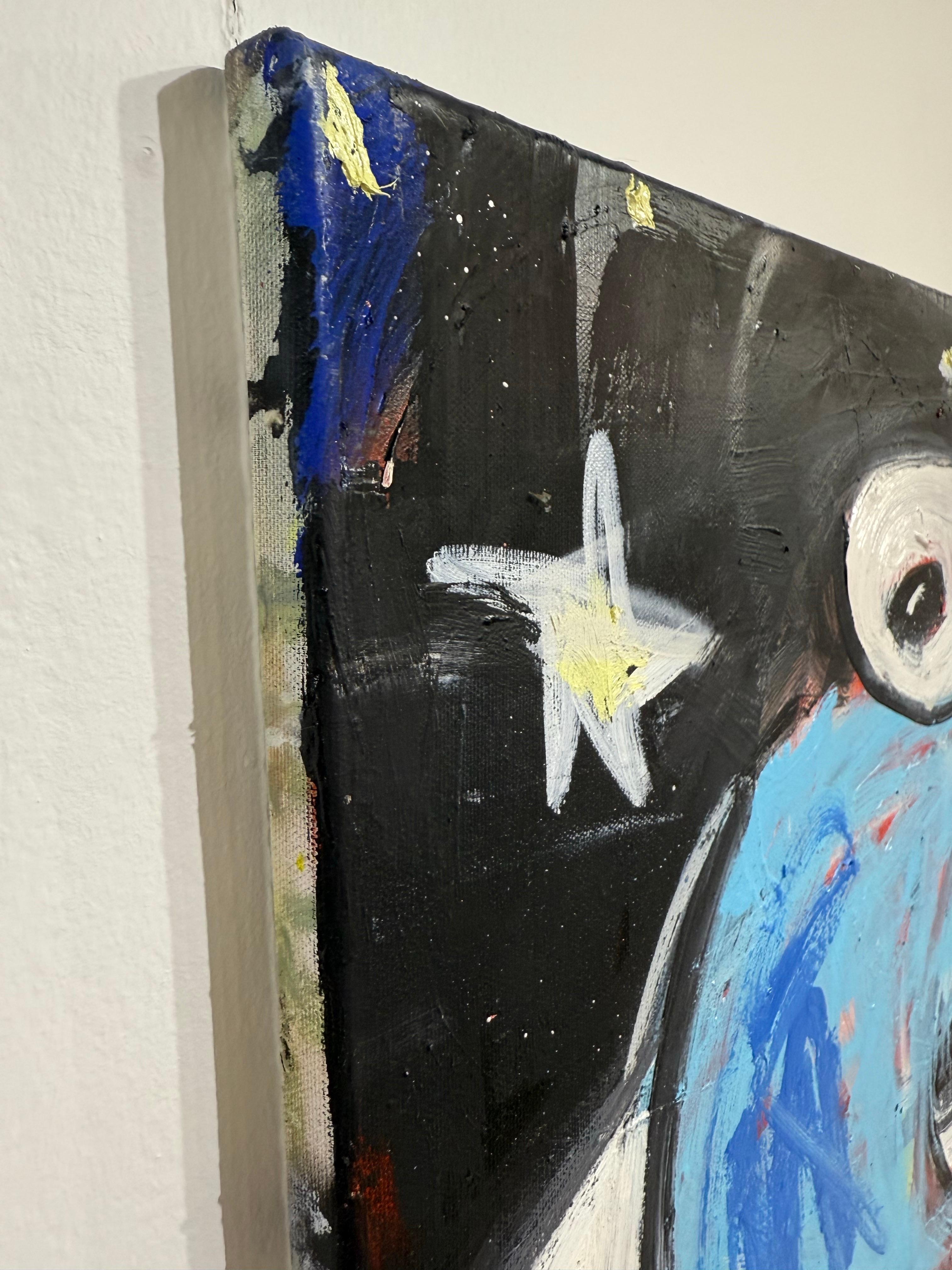 Pintura en técnica mixta titulada 