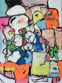 Mixed Media Painting titled "Warm" 37 x 49