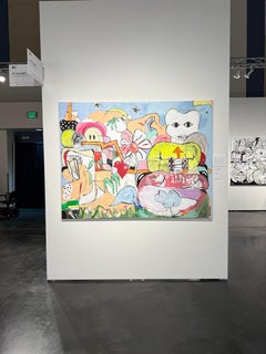 Mixed Media Painting titled “Welcome to Slow Air” 60 x 78