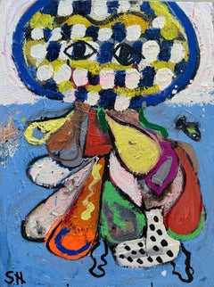 “Octo” Mixed Media Painting By Scott Harper ( 18 x 24 )