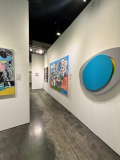 « L'architecte du souffle »  Peinture mixte  (68 × 96)