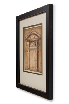 Scott Hile Contemporary American Drypoint Etching, "Portal of the Past IV"