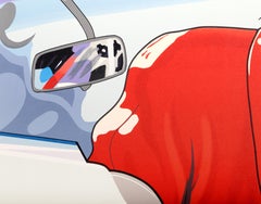 Lady in Red, Siebdruck von Scott Jacobs