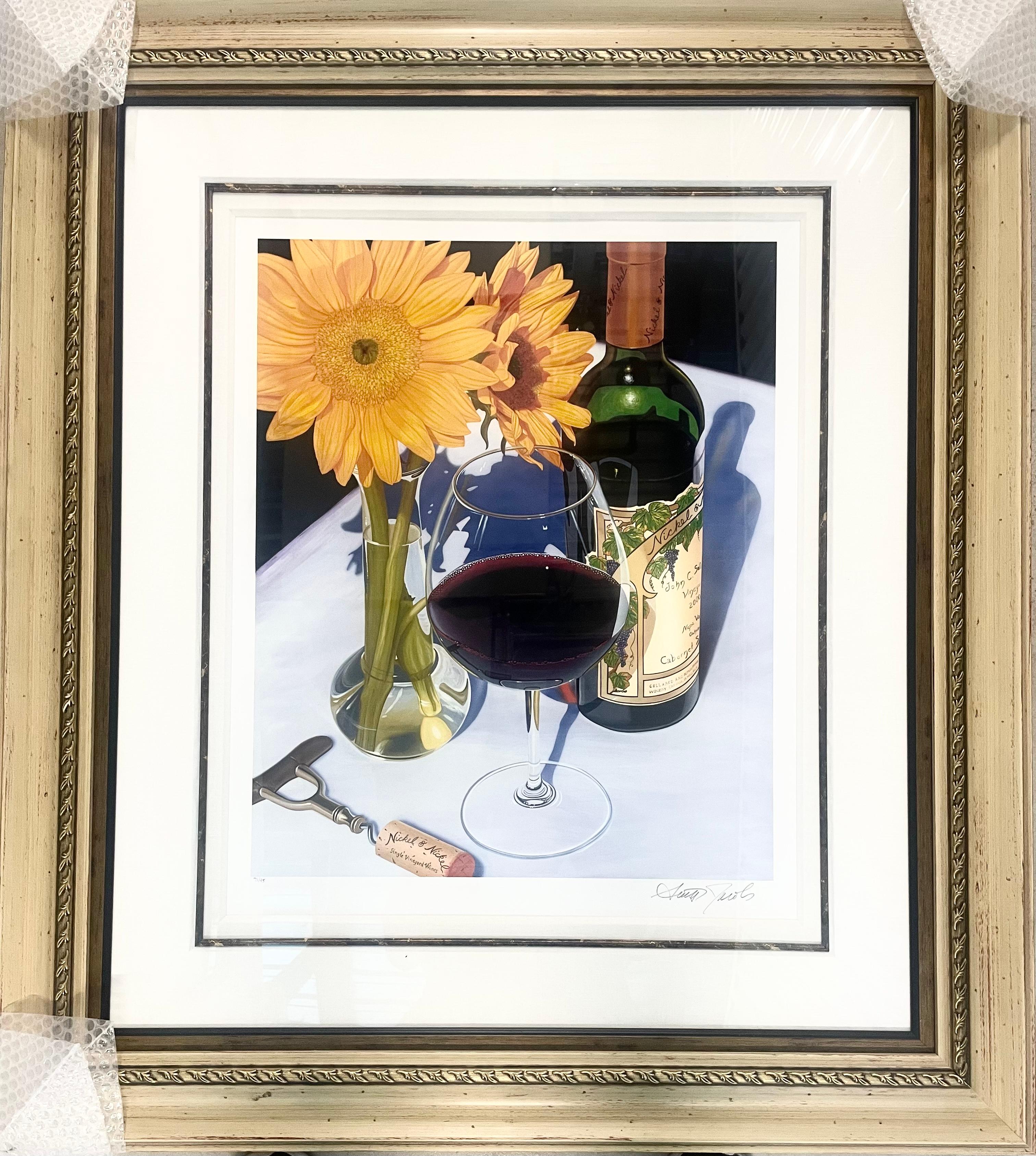 “Wine and flower” - Print by Scott Jacobs