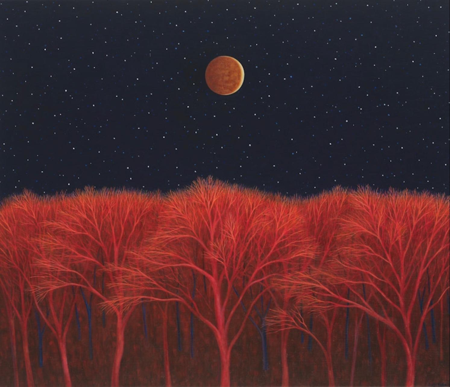 Scott Kahn Landscape Print - Lunar Eclipse