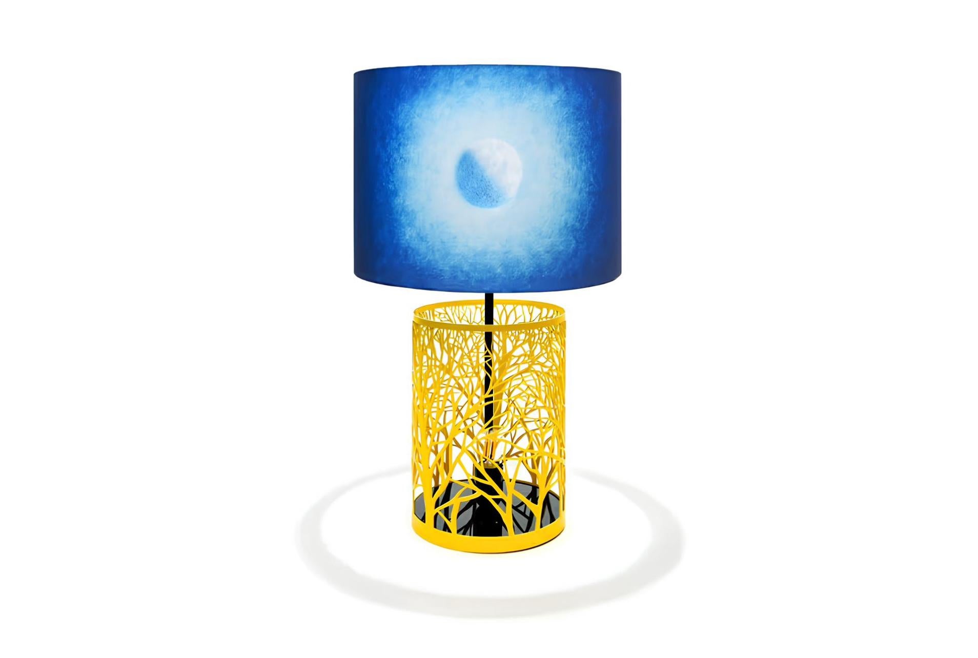 Scott Kahn, Autumn Moon, mixed media sculptural lamp (after) For Sale 2