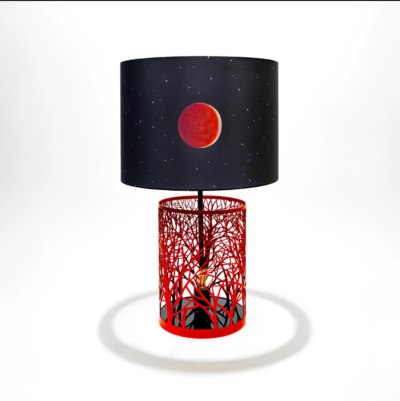 Scott Kahn, Lunar Eclipse, mixed media sculptural lamp (after) For Sale 3