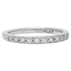 Scott Kay .25 CTW Diamond & Platinum Wedding Band Stackable Ring