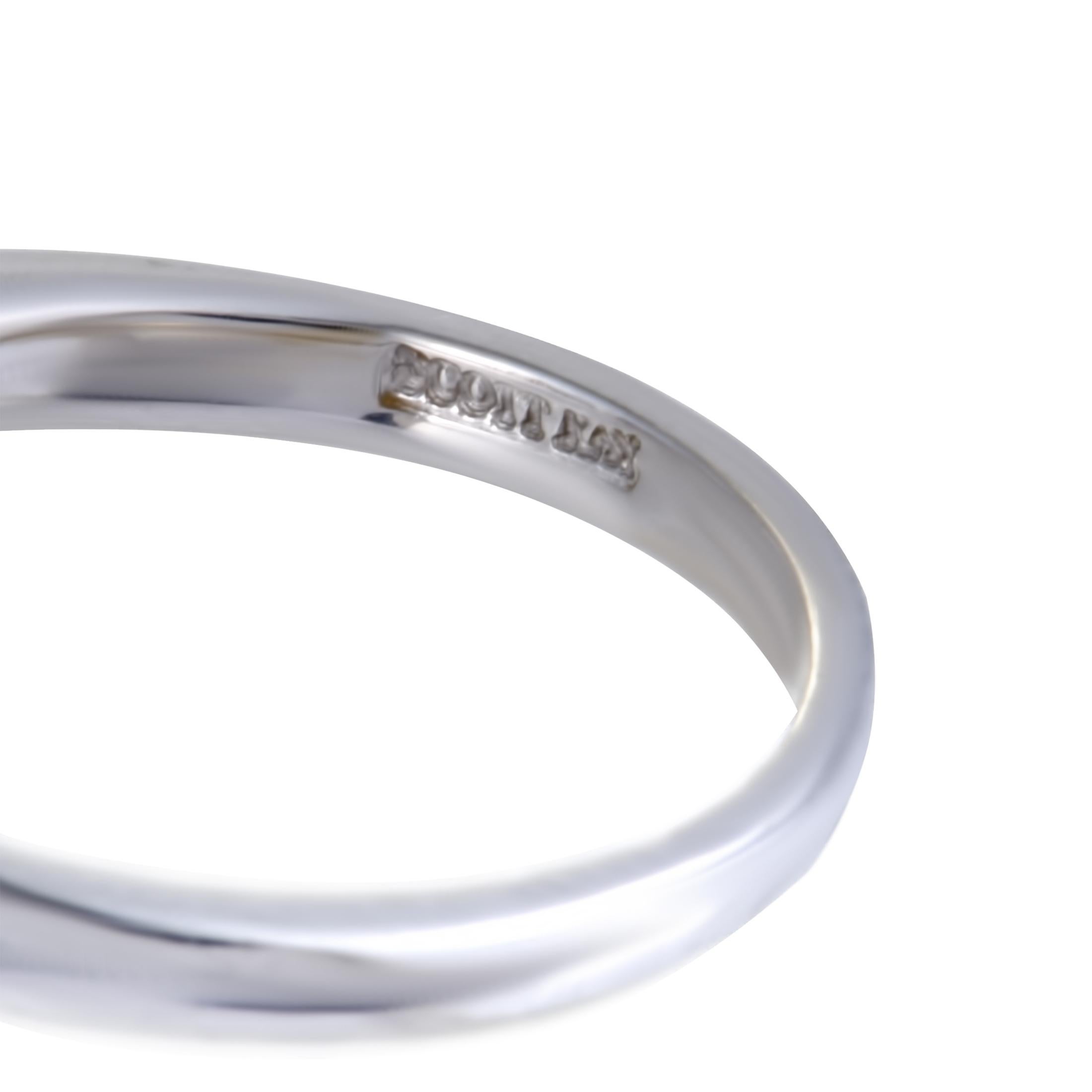 Scott Kay, .38 Carat 14 Karat White Gold Diamond Engagement Ring Mounting 1