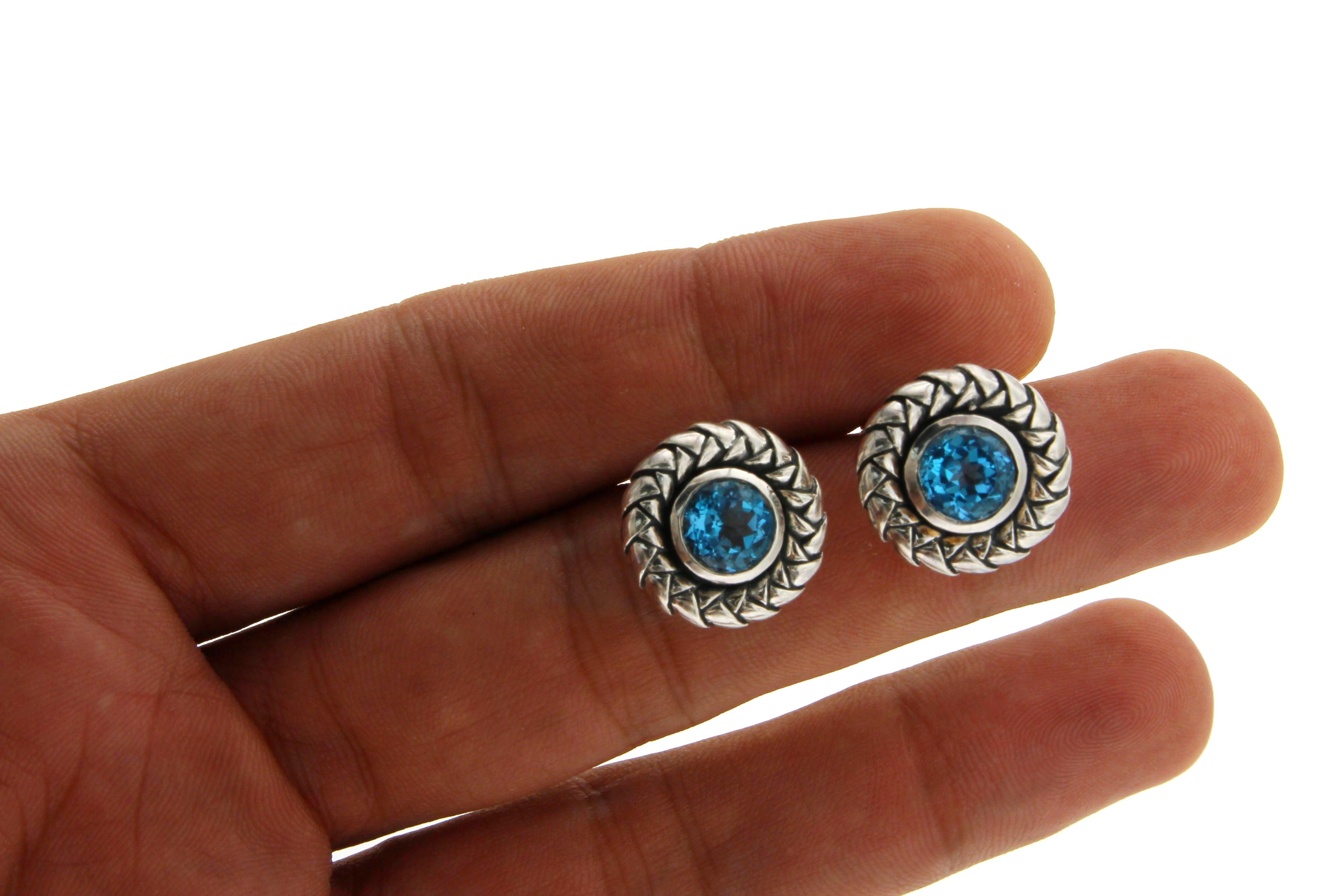 scott kay blue topaz earrings