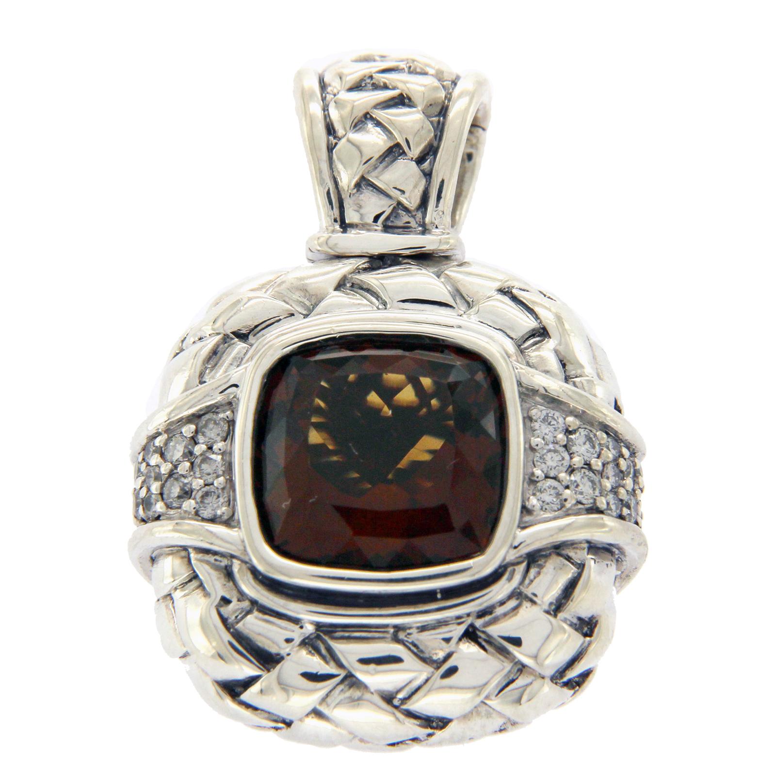 Boutons De Manchette SCOTT KAY - Argent 925 & Saphirs Noirs - Neufs