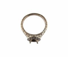 Scott Kay Diamond Halo Semi Mount Ring in 19K and Platinum