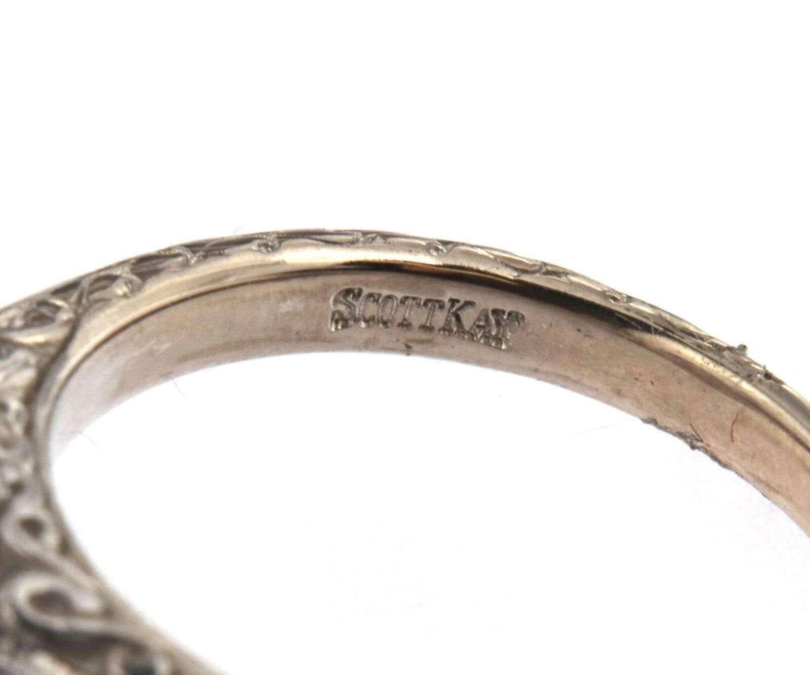 Scott Kay: 19 Karat und Platin Ring mit Diamant-Halo-Halskette im Angebot 2