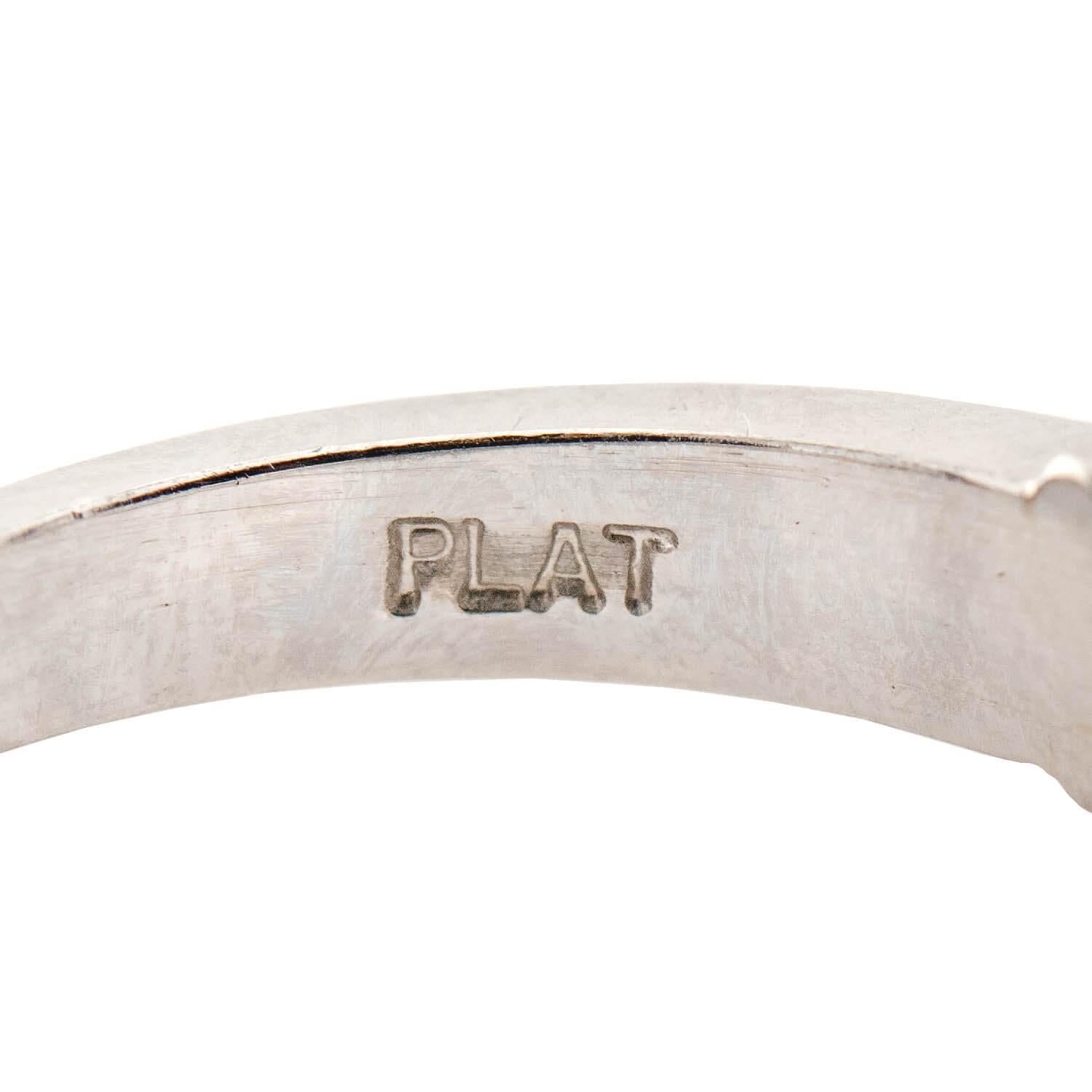 SCOTT KAY, demi-anneau de succession en platine et diamants Pour femmes en vente