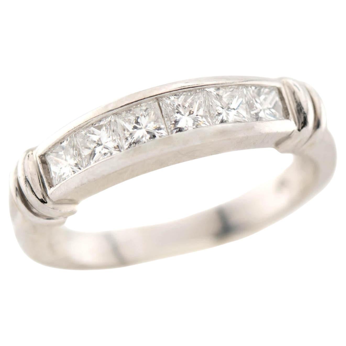 SCOTT KAY Estate Platinum Diamond Half Band