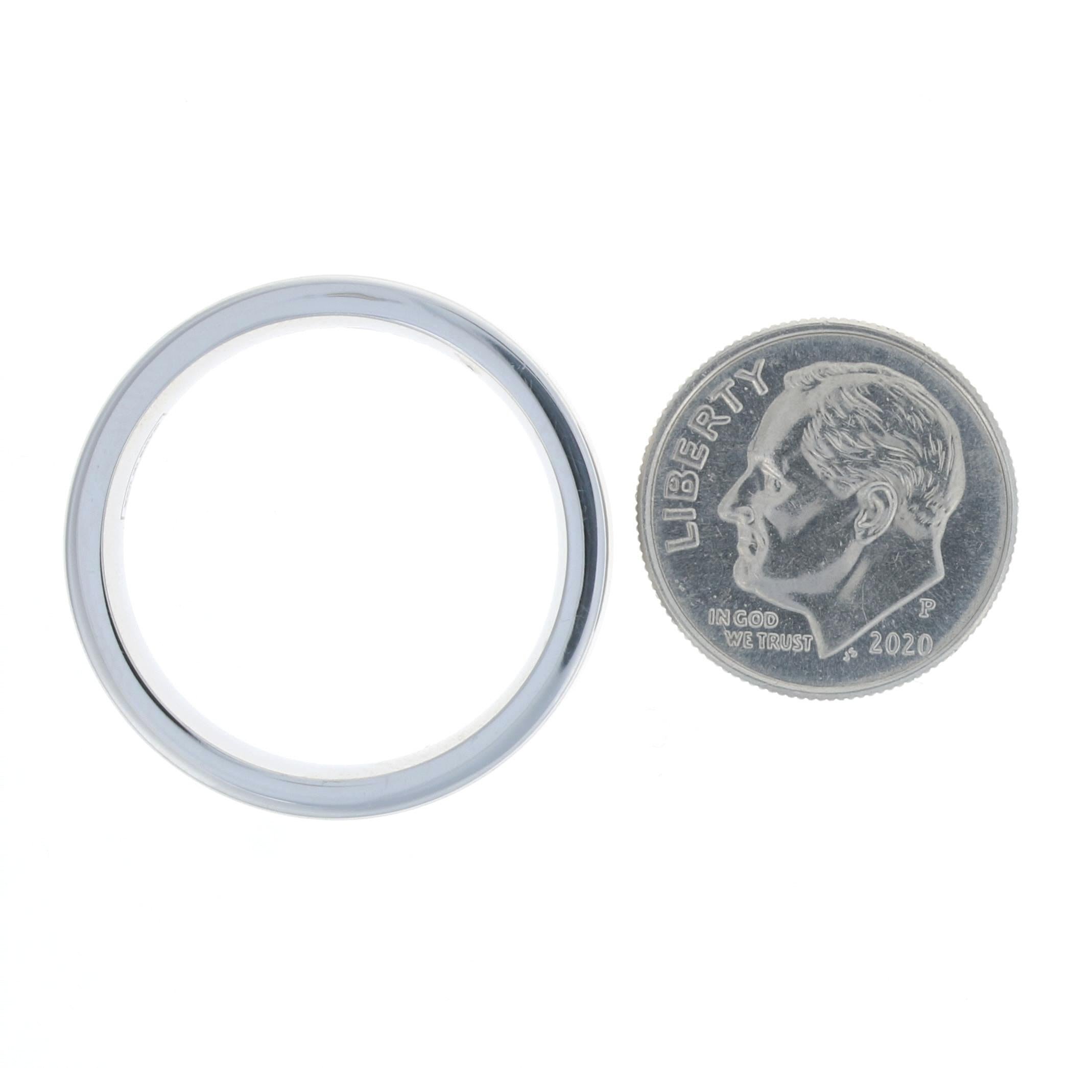 Scott Kay Faith Men's Wedding Band, Cobalt Comfort Fit Brushed Ring In Excellent Condition In Greensboro, NC