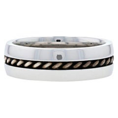Scott Kay Faith Herren Ehering, kobaltfarbener Comfort Fit Seilring