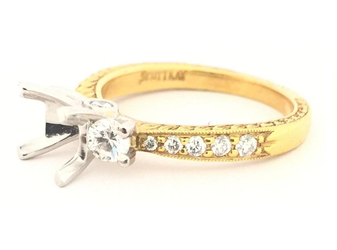 Scott Kay Ladies Diamond Setting M1107RD10FP In New Condition For Sale In Wilmington, DE