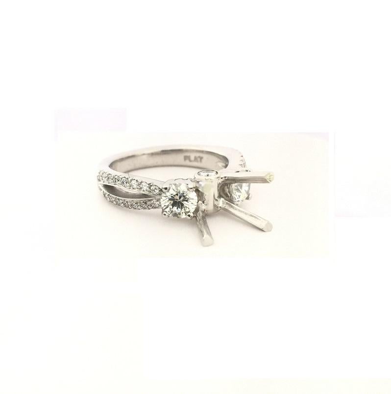 Women's or Men's Scott Kay Ladies Diamond Setting Ring M1087RDPP For Sale