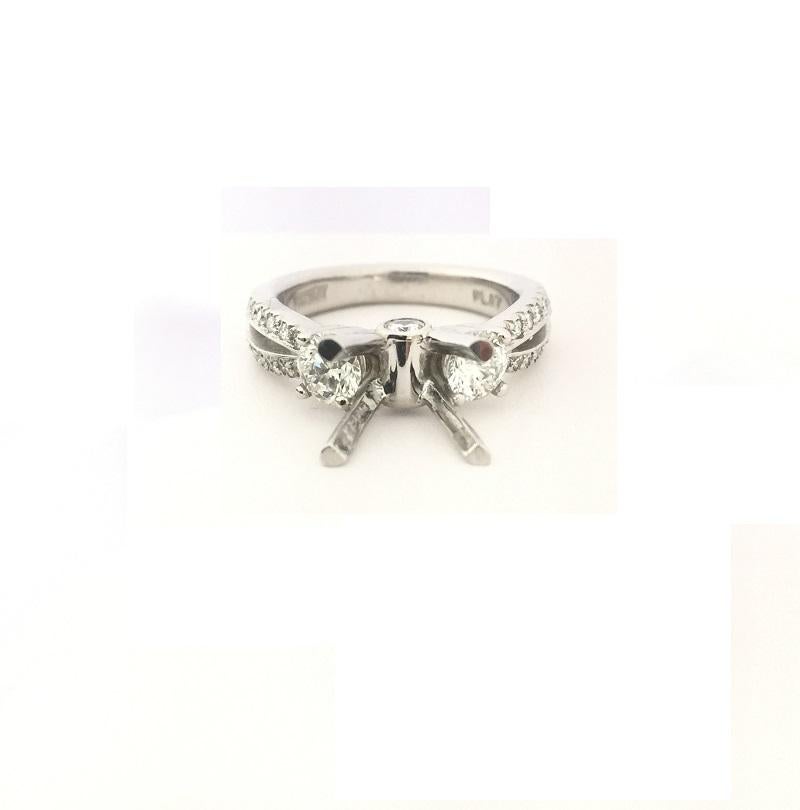 Scott Kay Ladies Diamond Setting Ring M1087RDPP For Sale 1