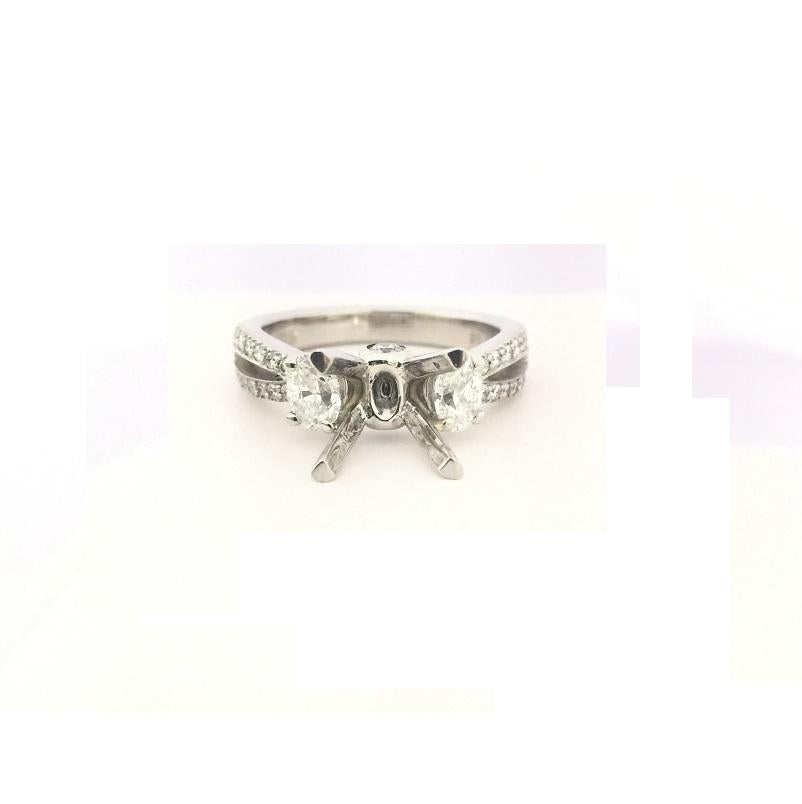 Scott Kay Ladies Diamond Setting Ring M10880DRDPP In New Condition For Sale In Wilmington, DE