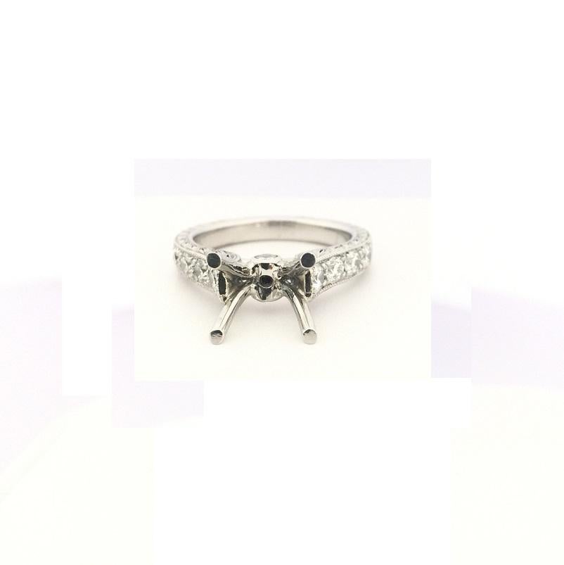 Scott Kay Ladies Diamond Setting Ring M1113RD15PP In New Condition For Sale In Wilmington, DE