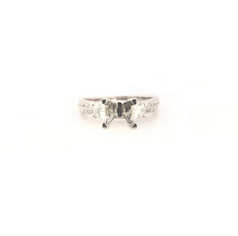 Scott Kay Ladies Diamond Setting Ring M1129RD10PP In New Condition For Sale In Wilmington, DE