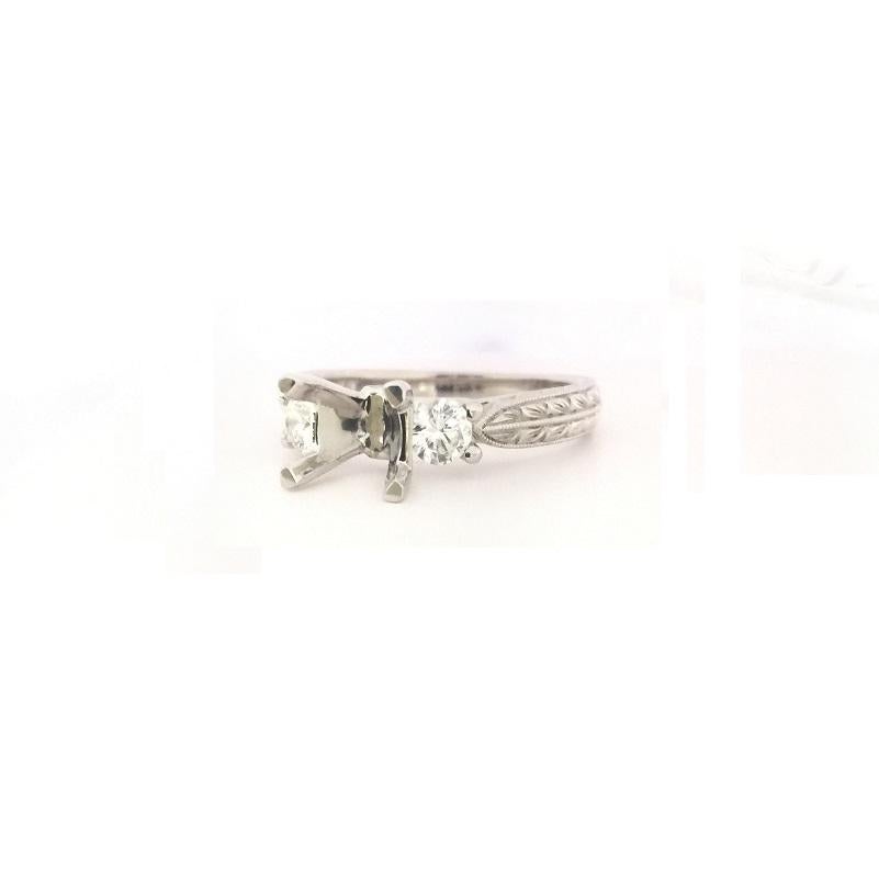 Women's or Men's Scott Kay Ladies Diamond Setting Ring M1129RD10PP For Sale