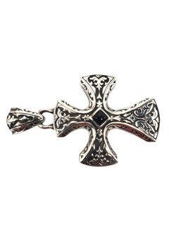 Scott Kay große Sterling Silber Onyx Kreuz Anhänger #21444