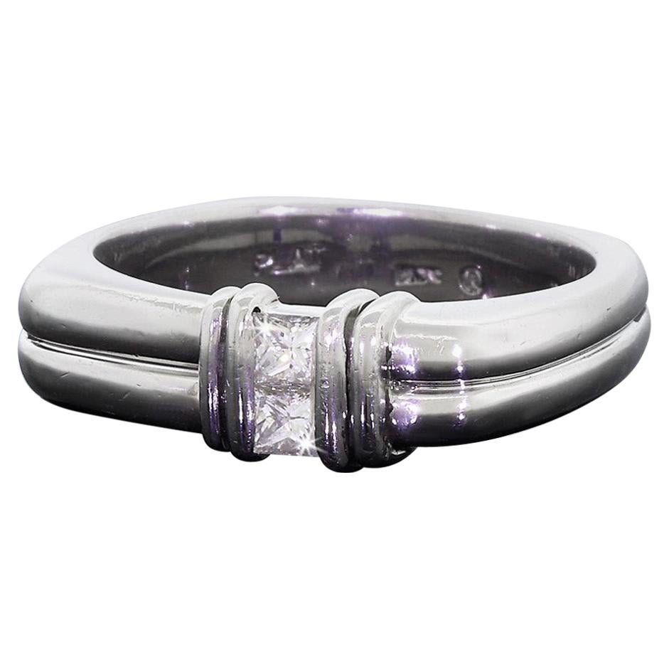 Scott Kay Men's Platinum Princess Cut Diamond Wedding Band Square Ring