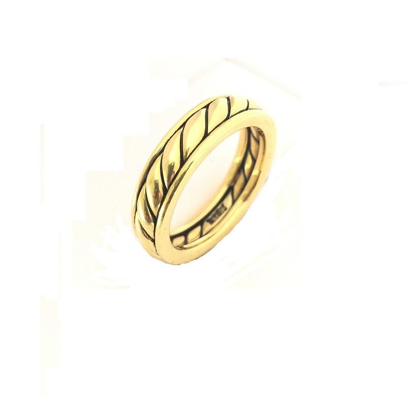 Scott Kay Men's Rope Band in 19k Yellow Gold 
6mm
Ring Size 10
G979VFF