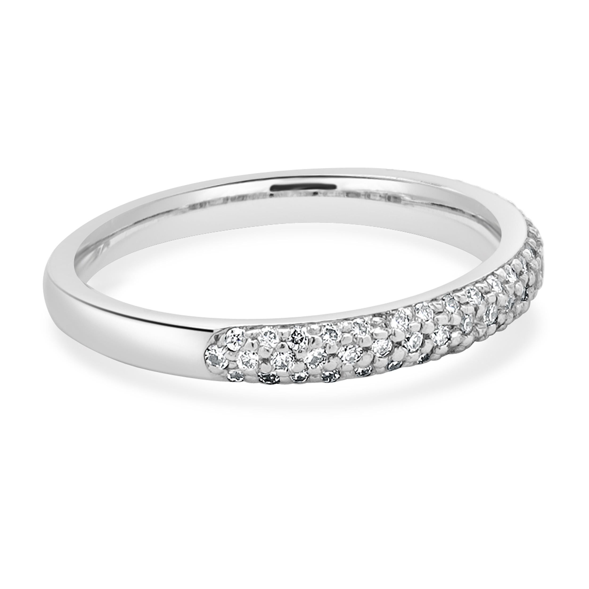 Scott Kay Palladium Pave Diamond Band In Excellent Condition For Sale In Scottsdale, AZ