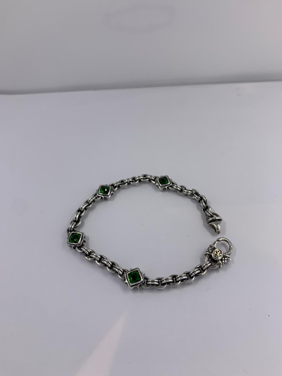 Artisan Scott Kay Silver and Gold Bracelet