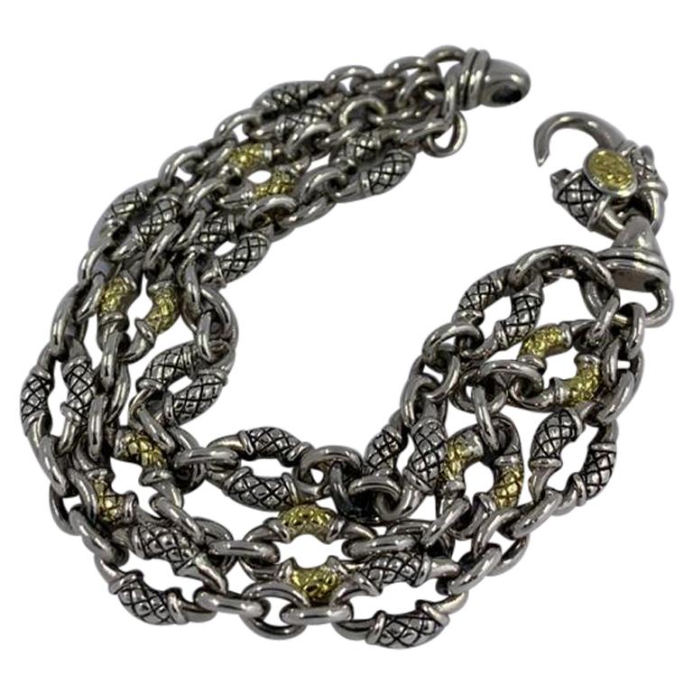 Scott Kay Silver and Gold Bracelet For Sale