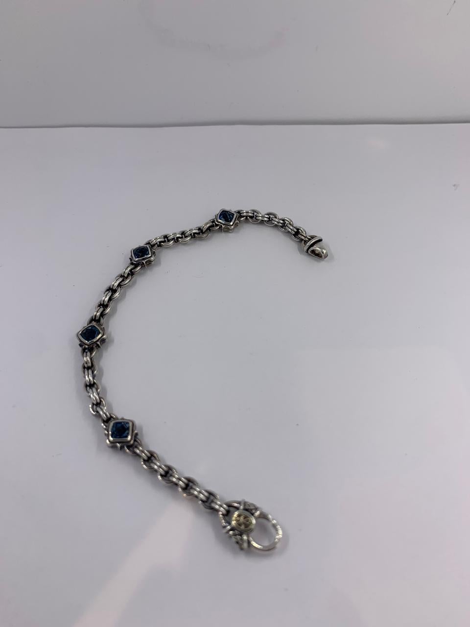 Artisan Scott Kay Silver Bracelet For Sale