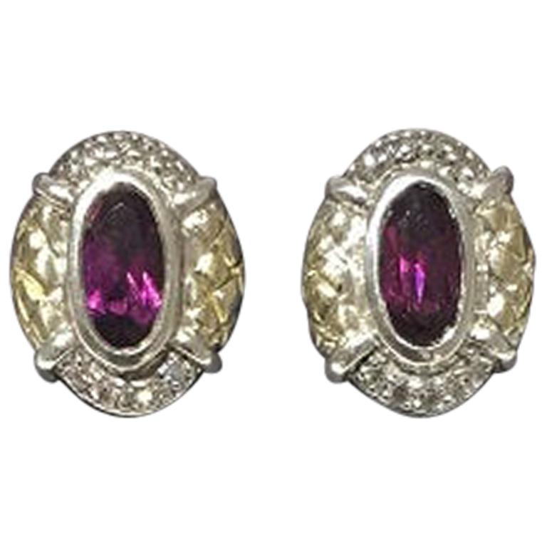 Scott Kay Silver Ladies Earring E1467TRG For Sale