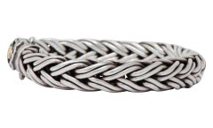 Scott Kay Sterling Silver 18 Karat Gold Doberman Men's Bracelet