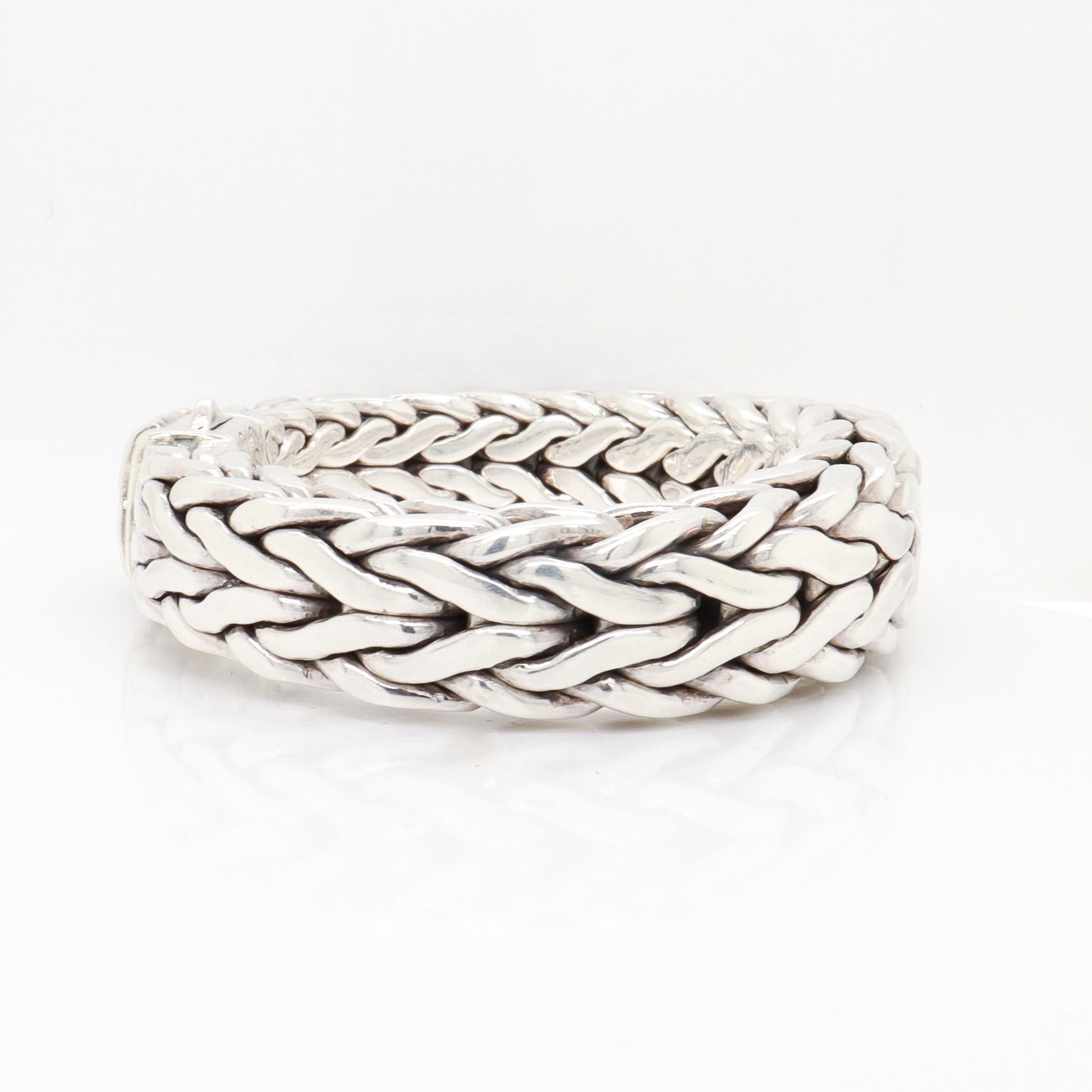 Bracelet Doberman en argent sterling et or 18K de Scott Kay en vente 1