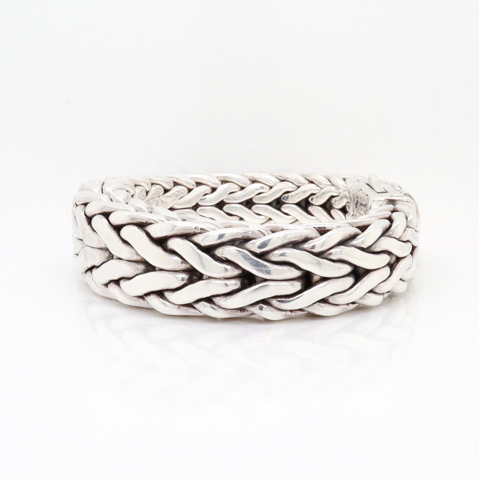 Bracelet Doberman en argent sterling et or 18K de Scott Kay en vente 3