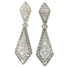 Scott Kay Boucles d'oreilles pour femme en argent sterling et diamants E1332SDM