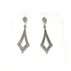 Scott Kay Sterling Silver and Diamond Ladies Earring E1397SPA