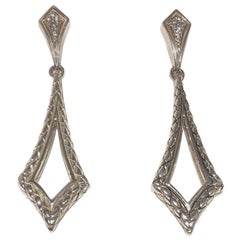 Scott Kay Sterling Silver and Diamond Ladies Earring E1397SPA
