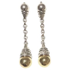 Scott Kay Boucles d'oreilles pour femme en argent sterling et or E1065TPM