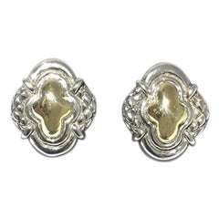 Scott Kay Boucles d'oreilles pour femme en argent sterling et or E1456TPM