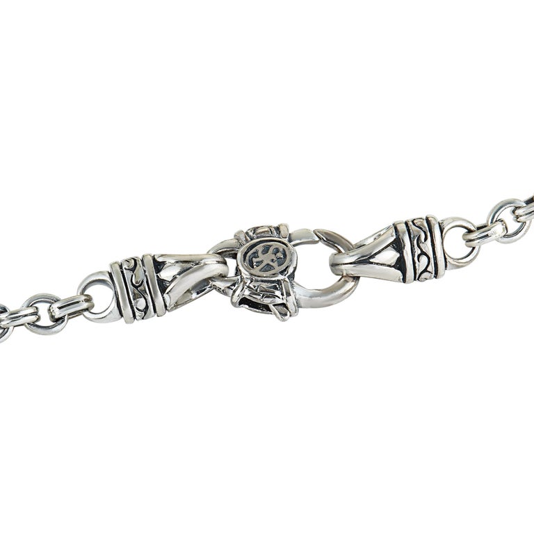 Scott Kay Sterling Silver and Pearl Chain Long Necklace at 1stDibs