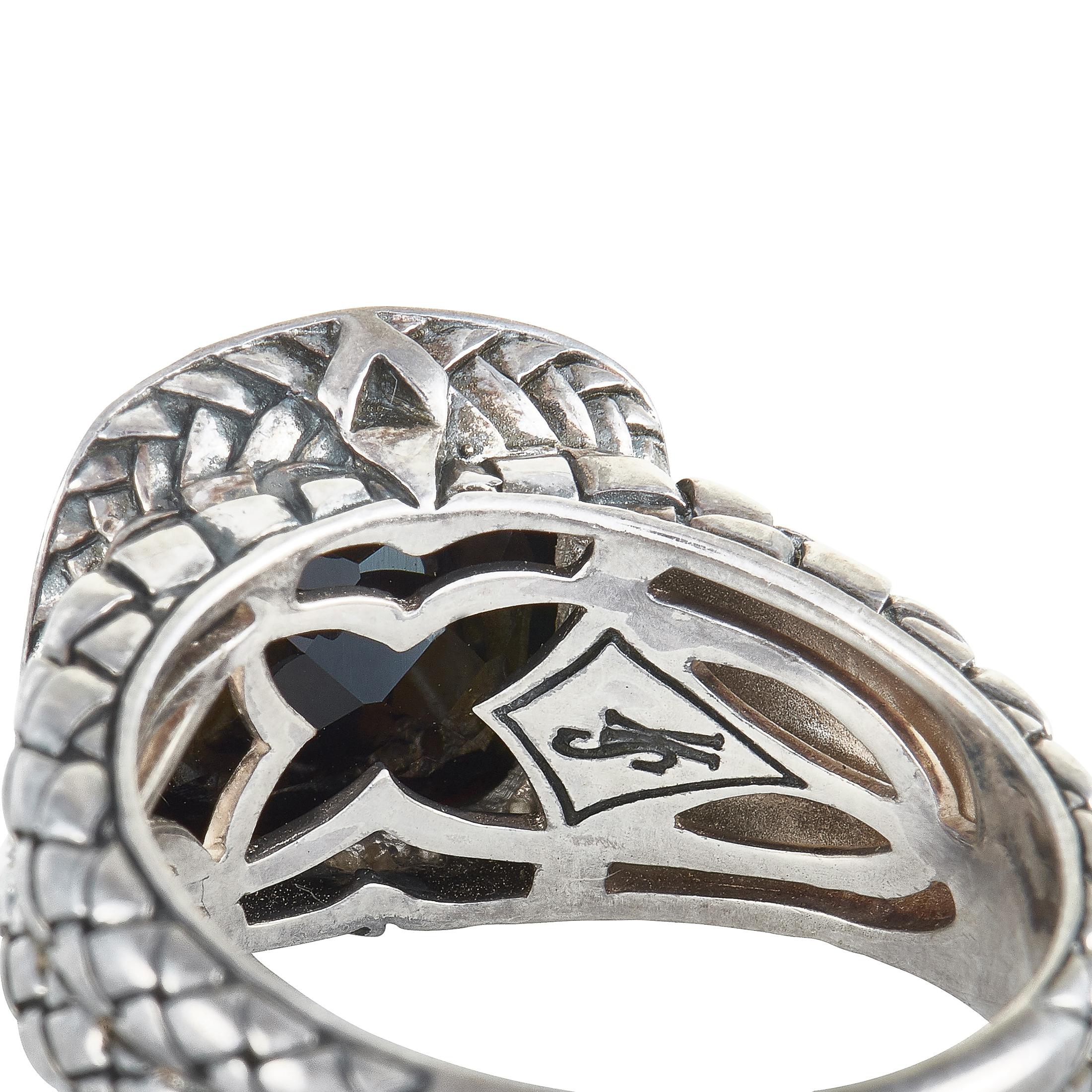 Scott Kay Sterling Silver Diamond and Onyx Ring 2